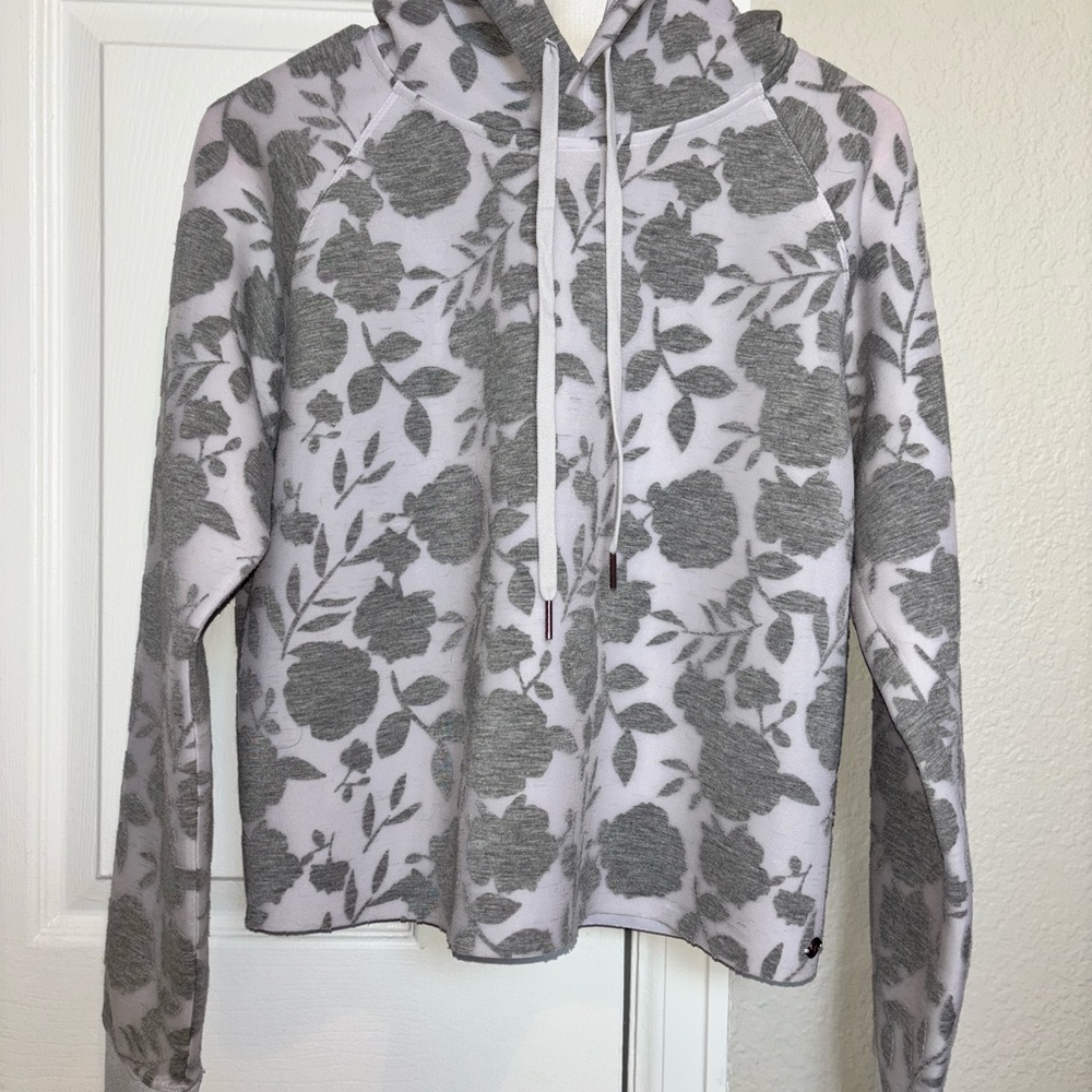 CALIA by Carrie Underwood Gray Floral Hoodie